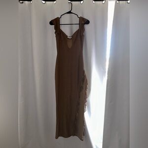 Outcast clothing - Milan pecan maxi dress with slit